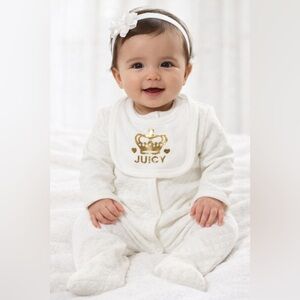 Juicy Couture White Baby 6 piece bundle! Size 3/6months